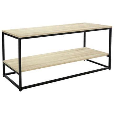 Meuble tv 100 cm nicky coloris noir / bois pas cher