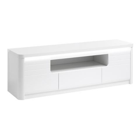 Meuble tv l.150 cm bellini décor blanc pas cher