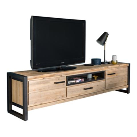 Meuble tv l.190 zara acacia massif pas cher