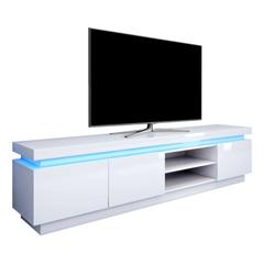 Meuble tv led colors blanc pas cher
